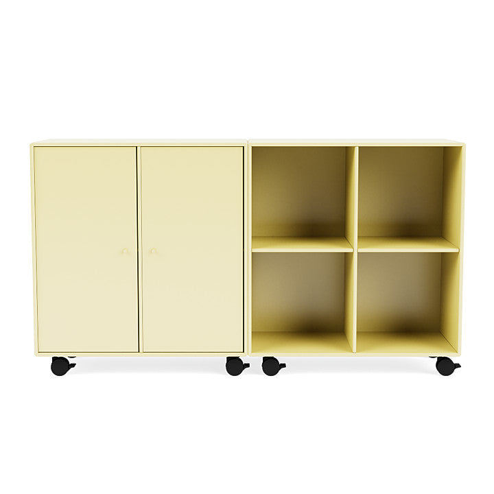 Montana Pair Classic Sideboard With Castors, Chamomile Yellow