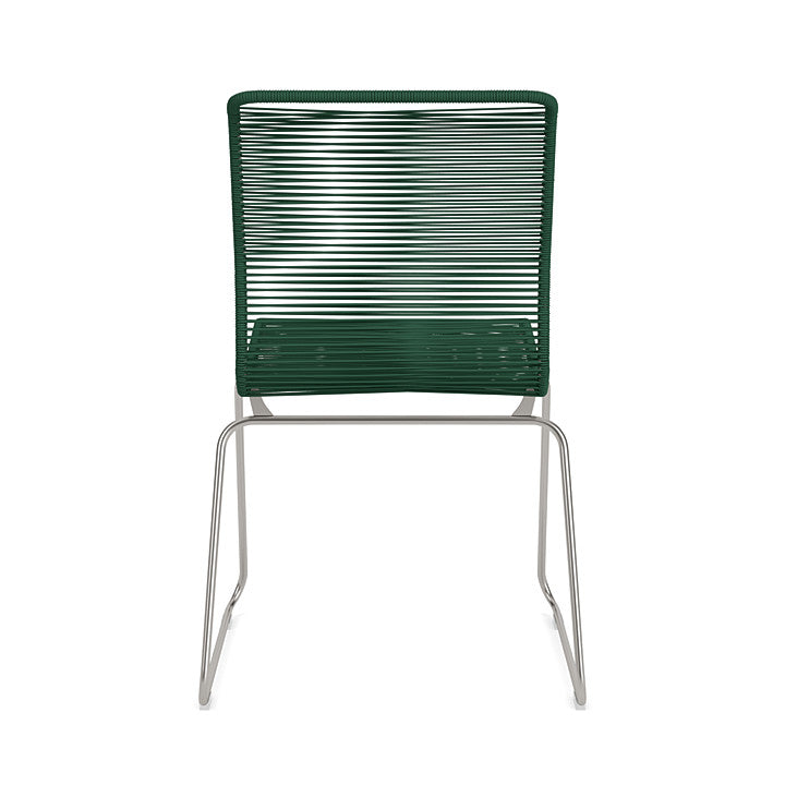 Montana Panton One Dining Chair, Holmes Green/Stainless Steel