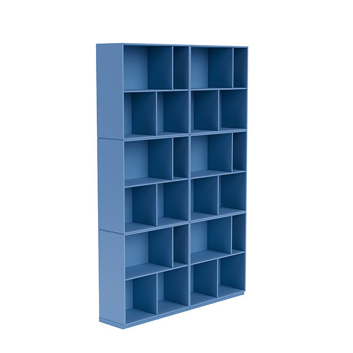 Montana Read Spacious Bookshelf With 3 Cm Plinth, Azure Blue