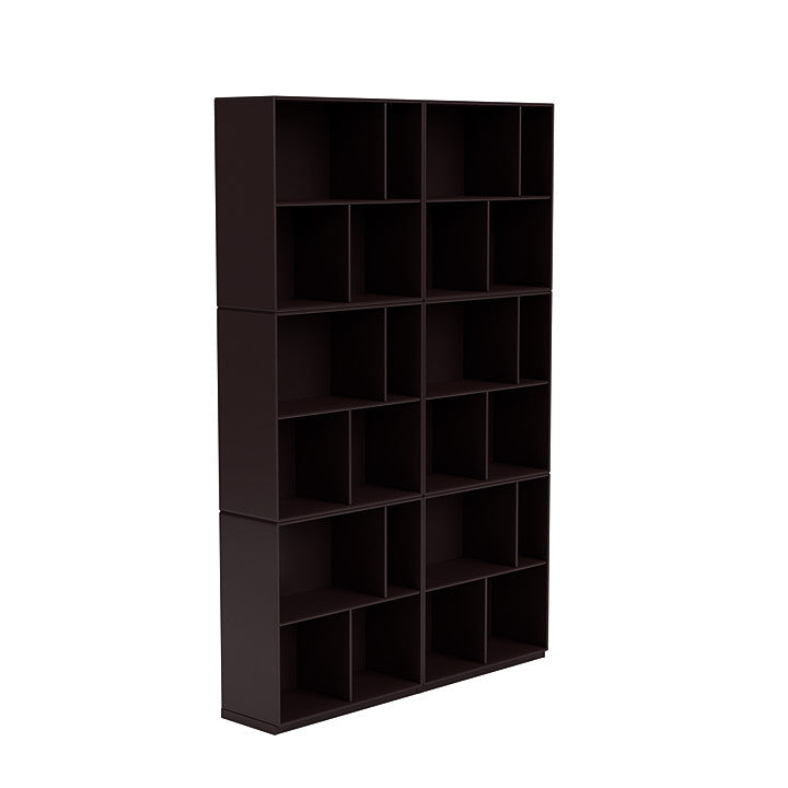 Montana Read Spacious Bookshelf With 3 Cm Plinth, Balsamic Brown