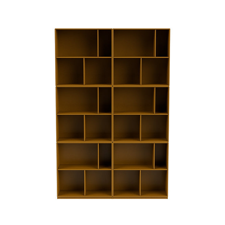 Montana Read Spacious Bookshelf With 3 Cm Plinth, Amber Yellow