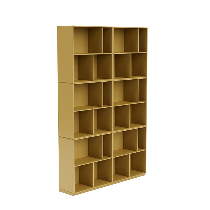 Montana Read Spacious Bookshelf With 3 Cm Plinth, Cumin Yellow