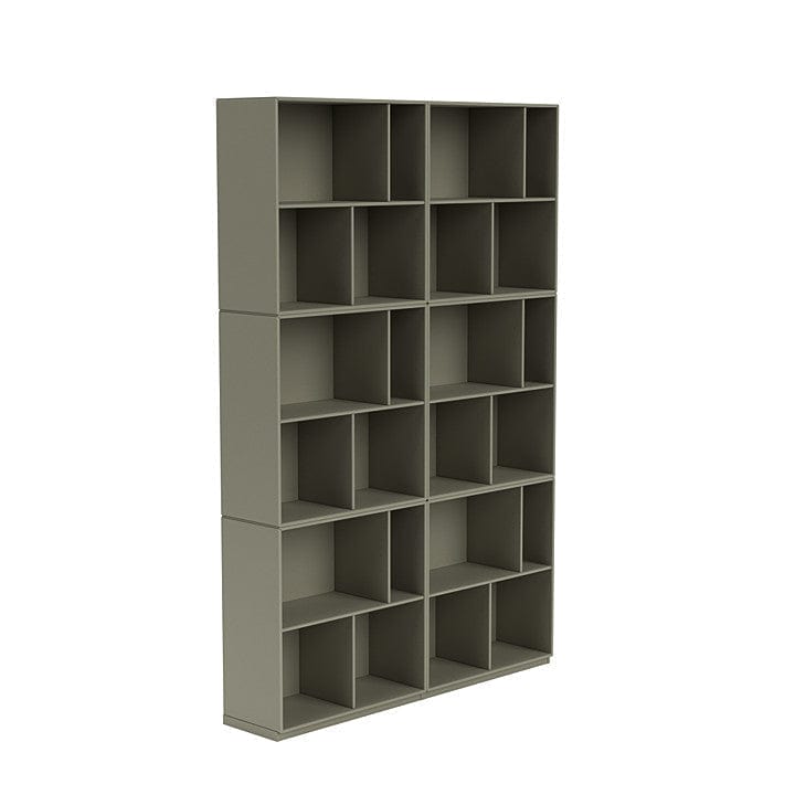 Montana Read Spacious Bookshelf With 3 Cm Plinth, Fennel Green