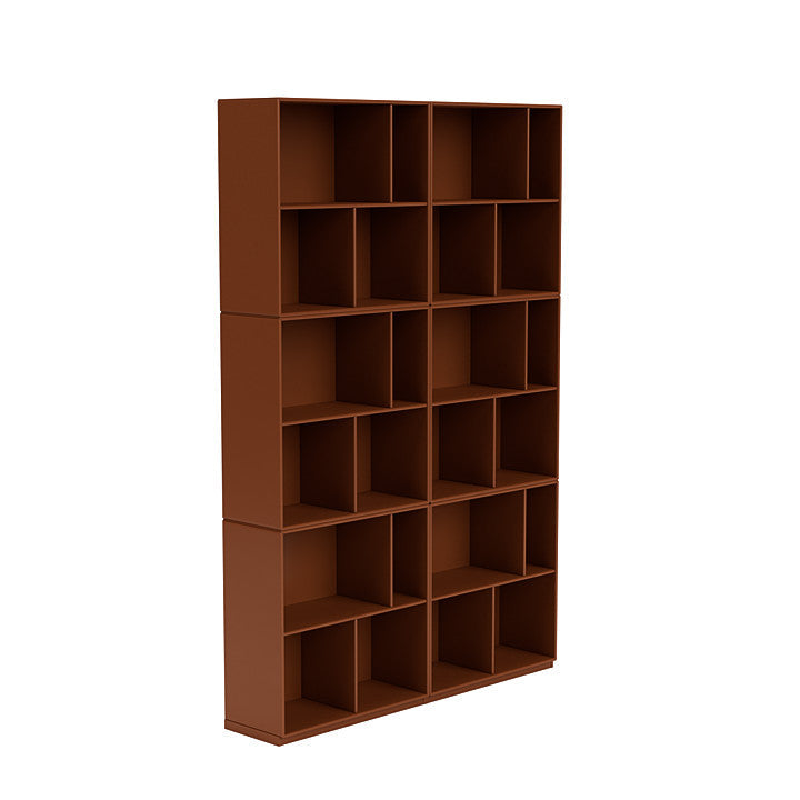 Montana Read Spacious Bookshelf With 3 Cm Plinth, Hazelnut Brown