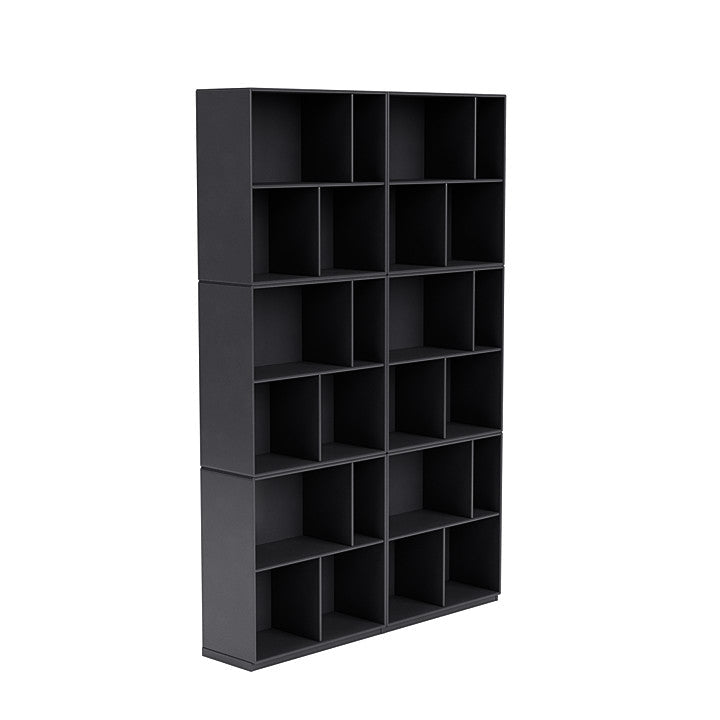 Montana Read Spacious Bookshelf With 3 Cm Plinth, Carbon Black