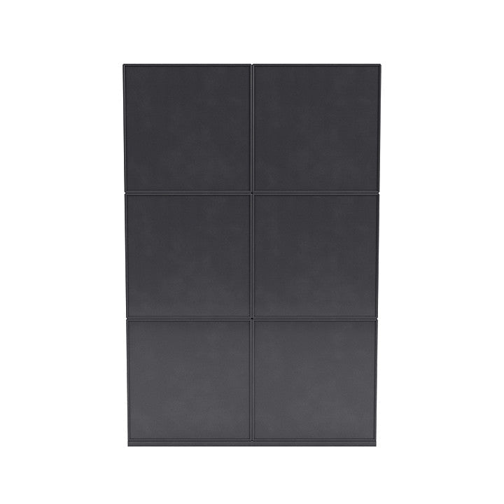 Montana Read Spacious Bookshelf With 3 Cm Plinth, Carbon Black