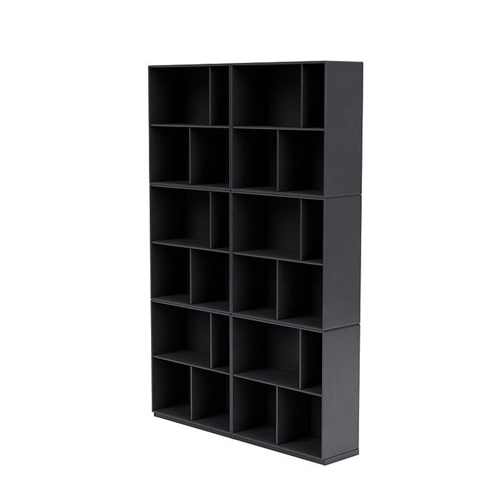 Montana Read Spacious Bookshelf With 3 Cm Plinth, Carbon Black