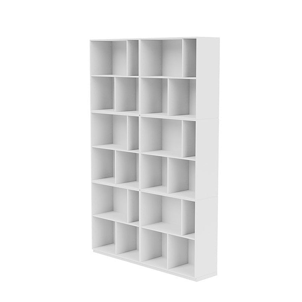 Montana Read Spacious Bookshelf With 3 Cm Plinth, New White