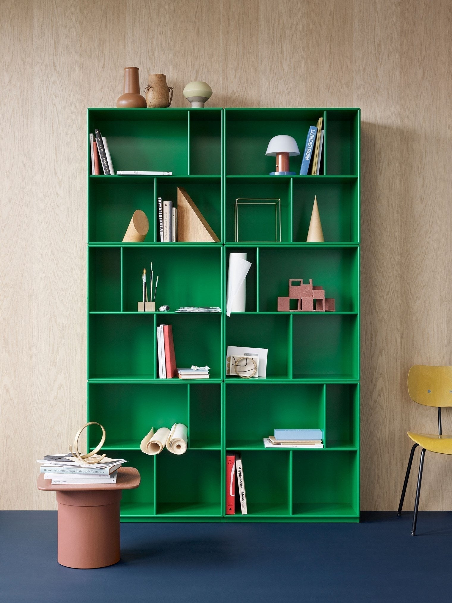 Montana Read Spacious Bookshelf With 3 Cm Plinth, Oregano Green