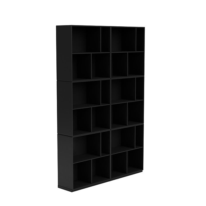 Montana Read Spacious Bookshelf With 3 Cm Plinth, Black