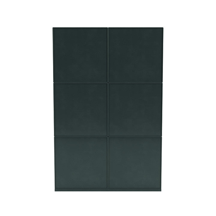 Montana Read Spacious Bookshelf With 3 Cm Plinth, Black Jade