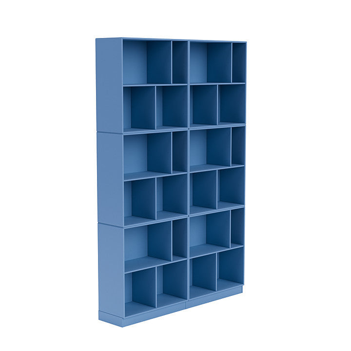 Montana Read Spacious Bookshelf With 7 Cm Plinth, Azure Blue