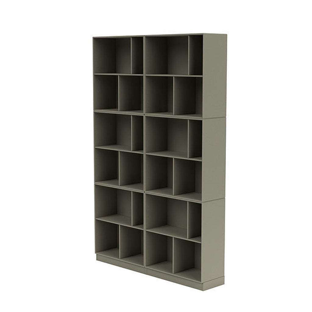 Montana Read Spacious Bookshelf With 7 Cm Plinth, Fennel Green