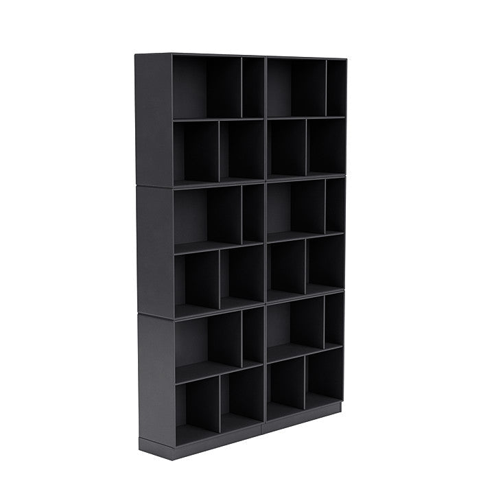 Montana Read Spacious Bookshelf With 7 Cm Plinth, Carbon Black