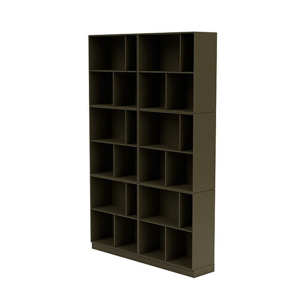 Montana Read Spacious Bookshelf With 7 Cm Plinth, Oregano Green