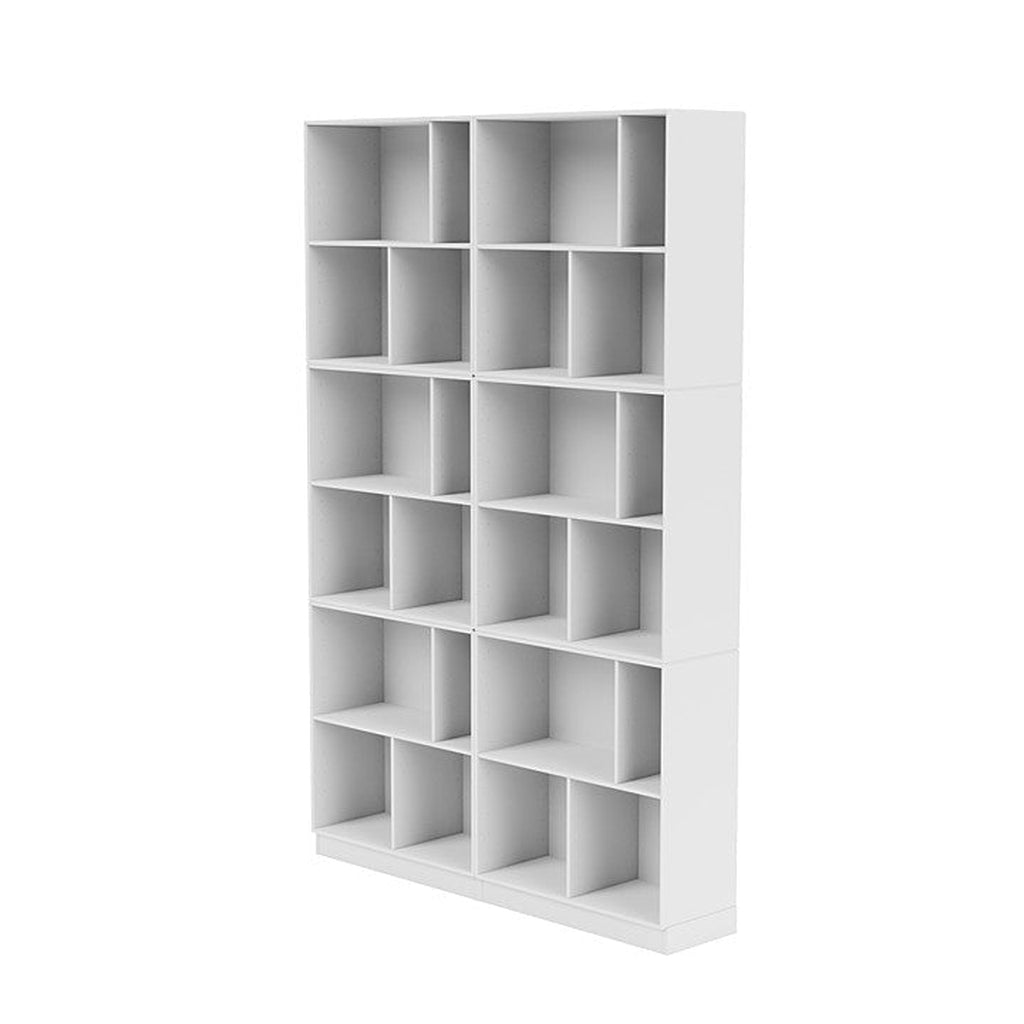 Montana Read Spacious Bookshelf With 7 Cm Plinth, Snow White