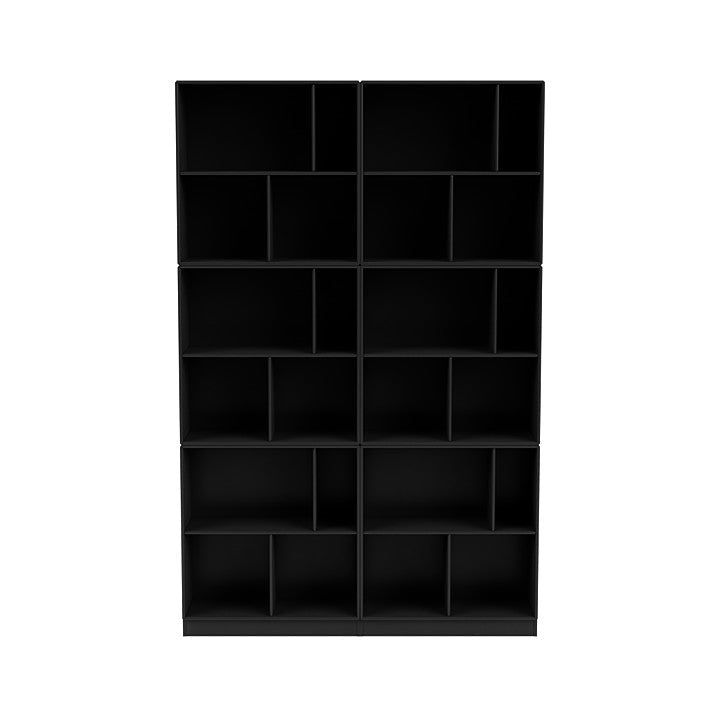 Montana Read Spacious Bookshelf With 7 Cm Plinth, Black