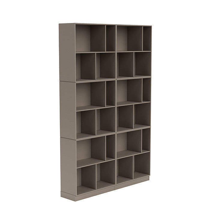 Montana Read Spacious Bookshelf With 7 Cm Plinth, Truffle Grey