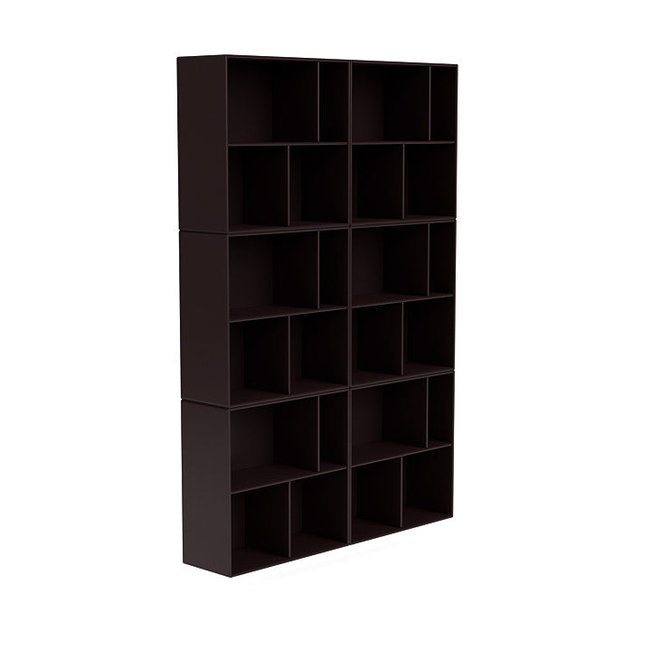 Montana Read Spacious Bookshelf With Suspension Rail, Balsamic Brown