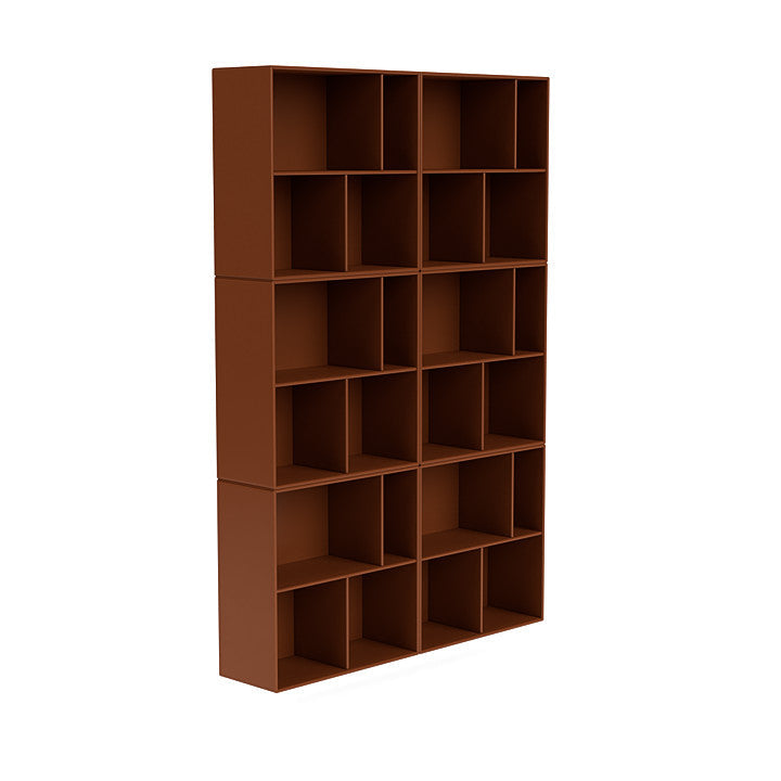 Montana Read Spacious Bookshelf With Suspension Rail, Hazelnut Brown