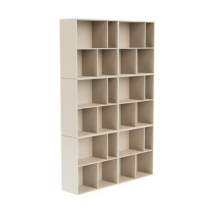 Montana Read Spacious Bookshelf With Suspension Rail, Oat