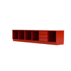 Montana Rest Bench With 7 Cm Plinth, Rosehip Red