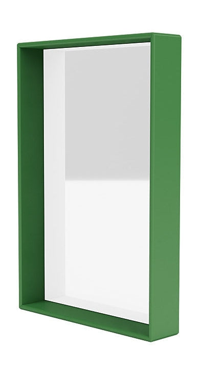 Montana Shelfie Mirror With Shelf Frame, Parsley Green