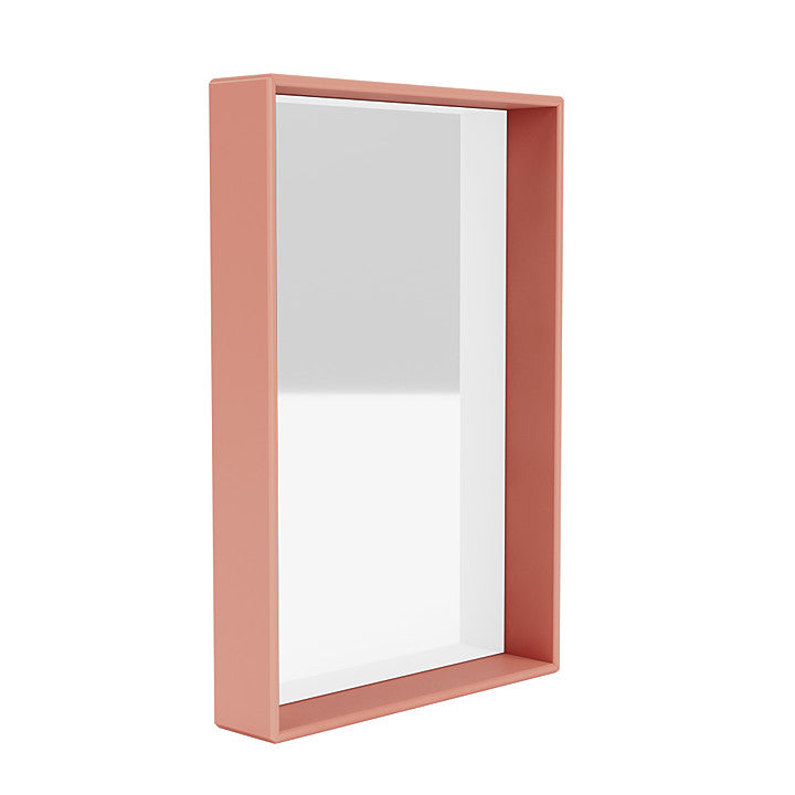 Montana Shelfie Mirror With Shelf Frame, Rhubarb Red