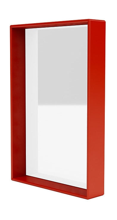 Montana Shelfie Mirror With Shelf Frame, Rosehip Red