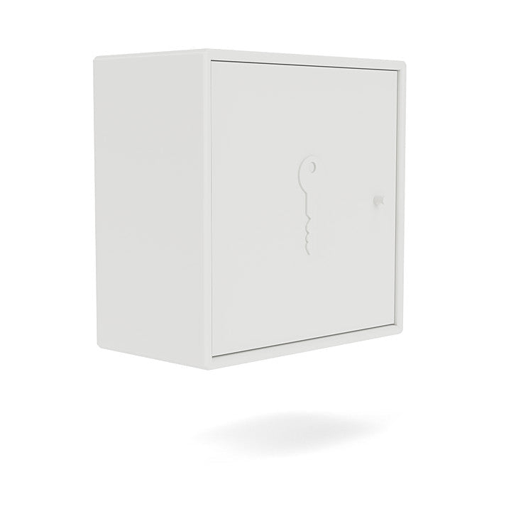 Montana Unlock Key Cabinet With Suspension Rail, White