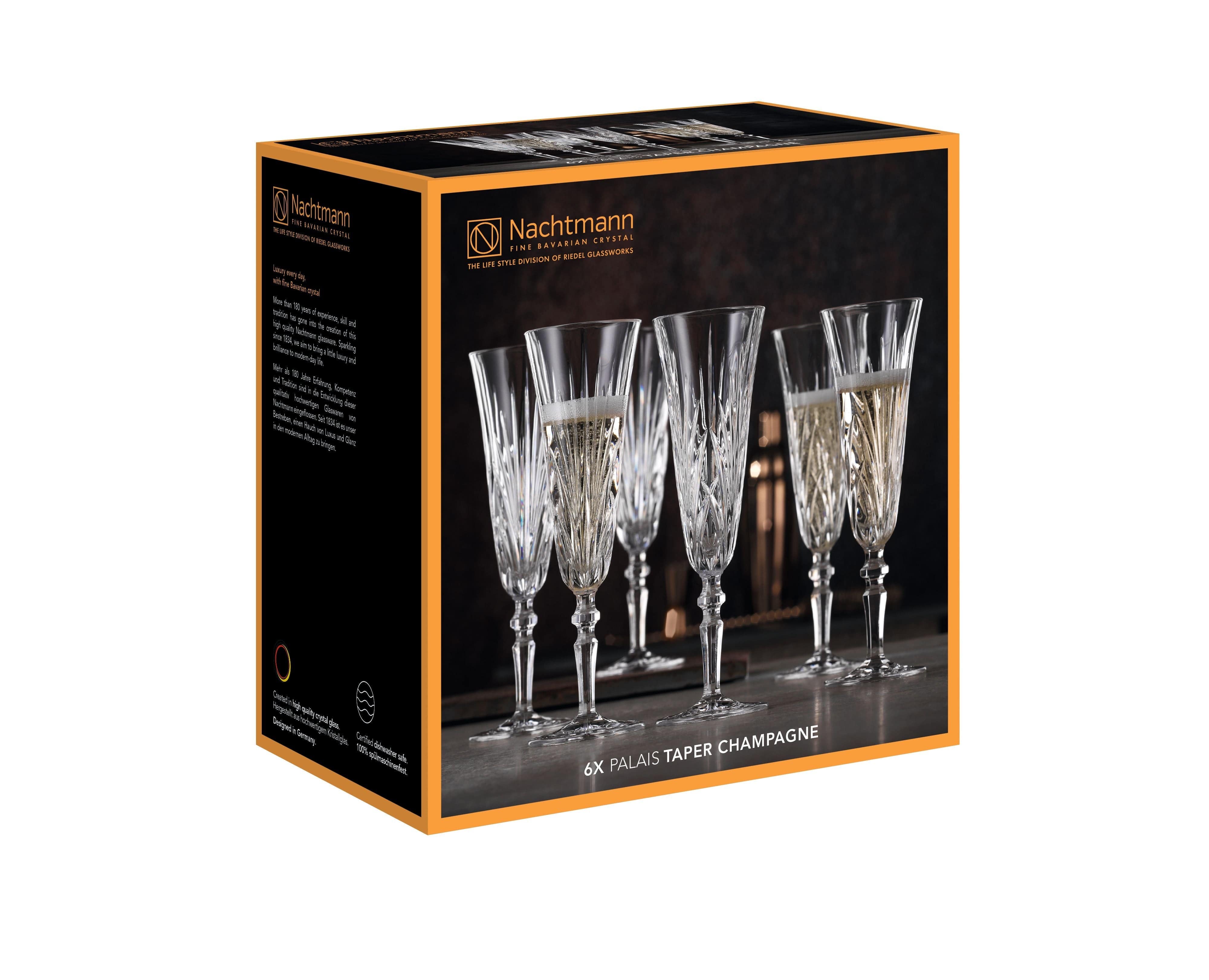 Nachtmann Palais Champagne Glass 140 Ml, 6 Pieces