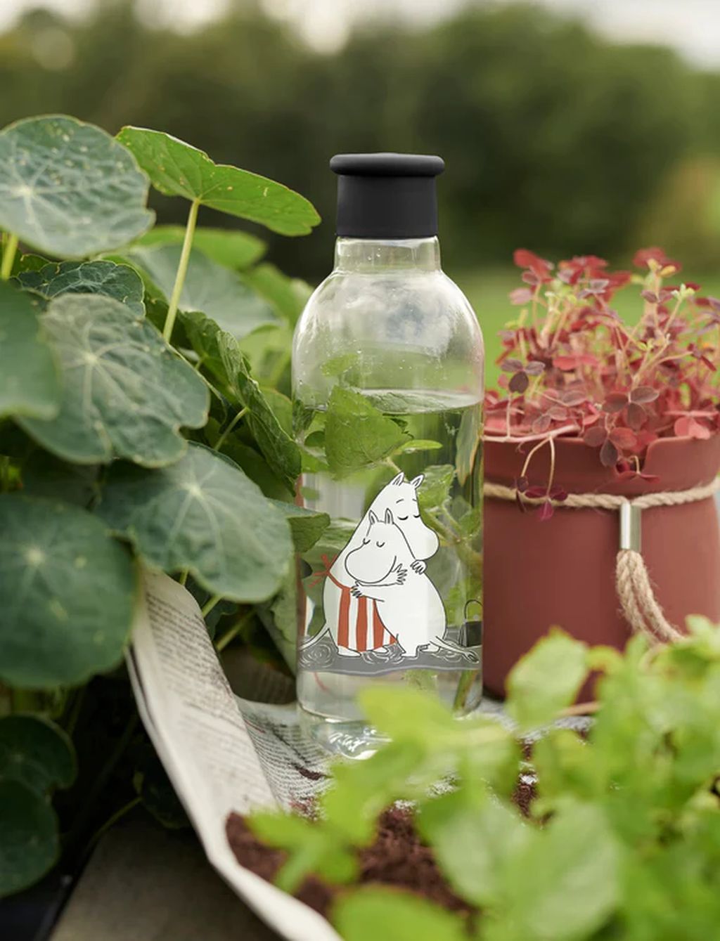 Rig Tig Rig Tig X Moomin Water Bottle I 0,75 L, Moomin Black