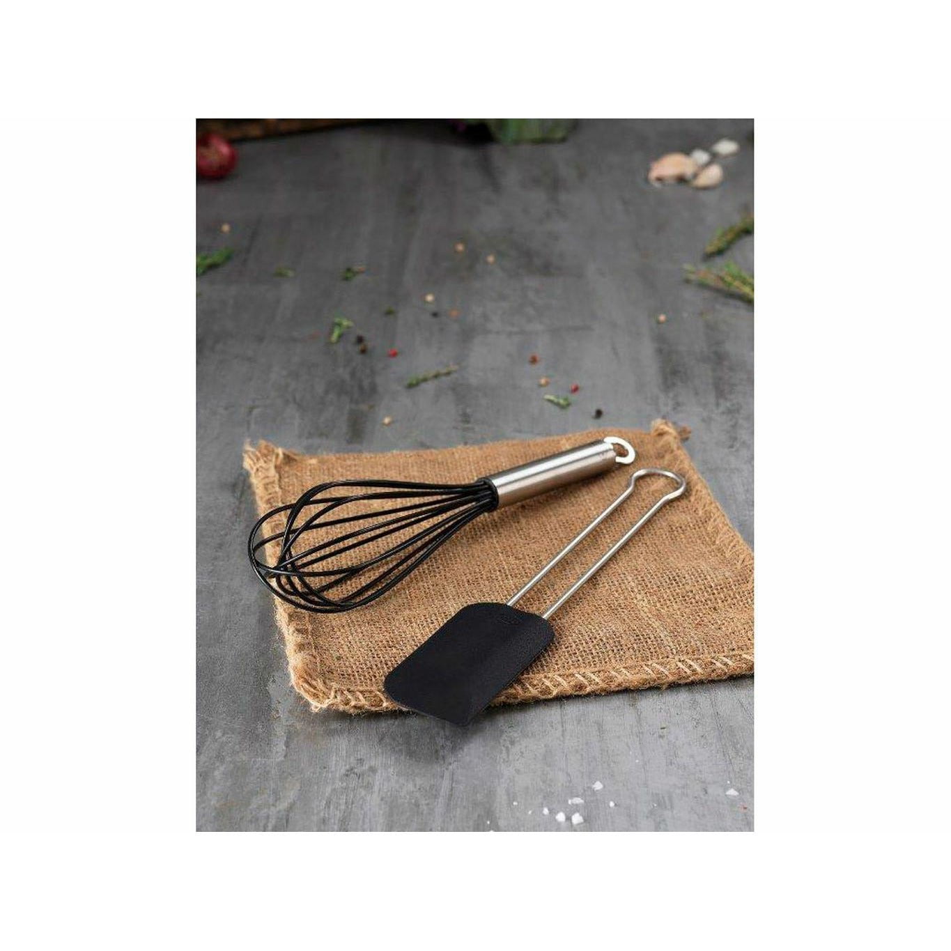 Rösle Spatula/Dough Scraper 26 X 5 Cm, Steel / Black