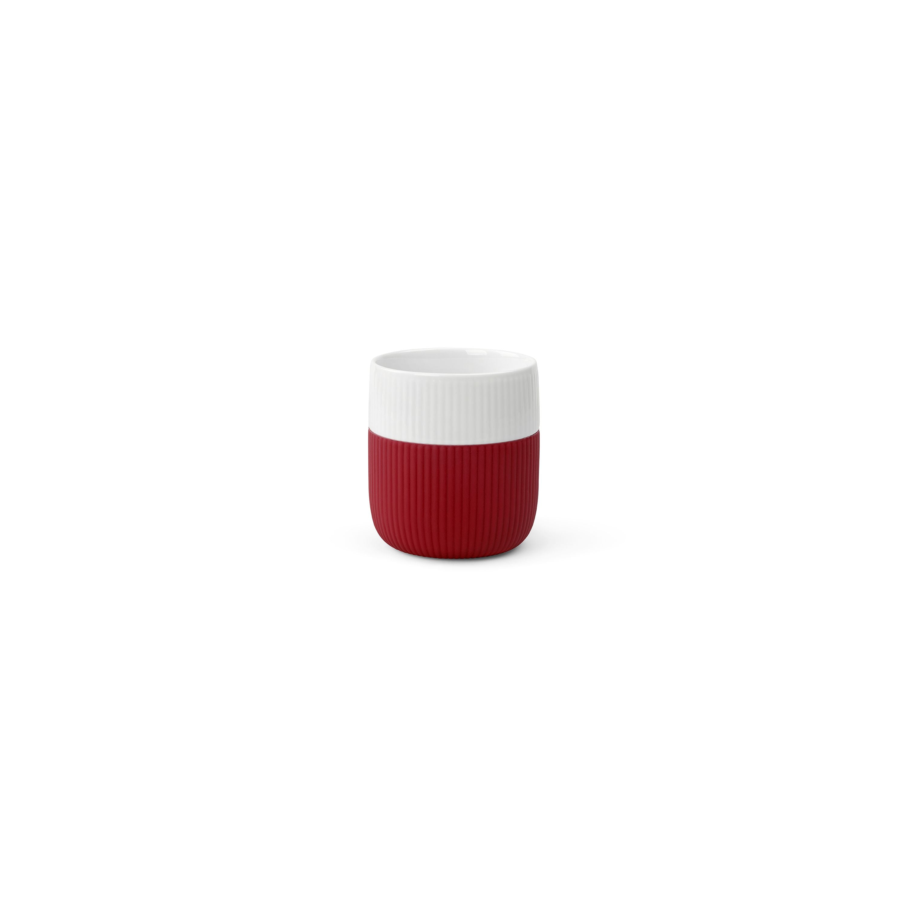 Royal Copenhagen Fluted Contrast Cup 33 Cl, Crimson