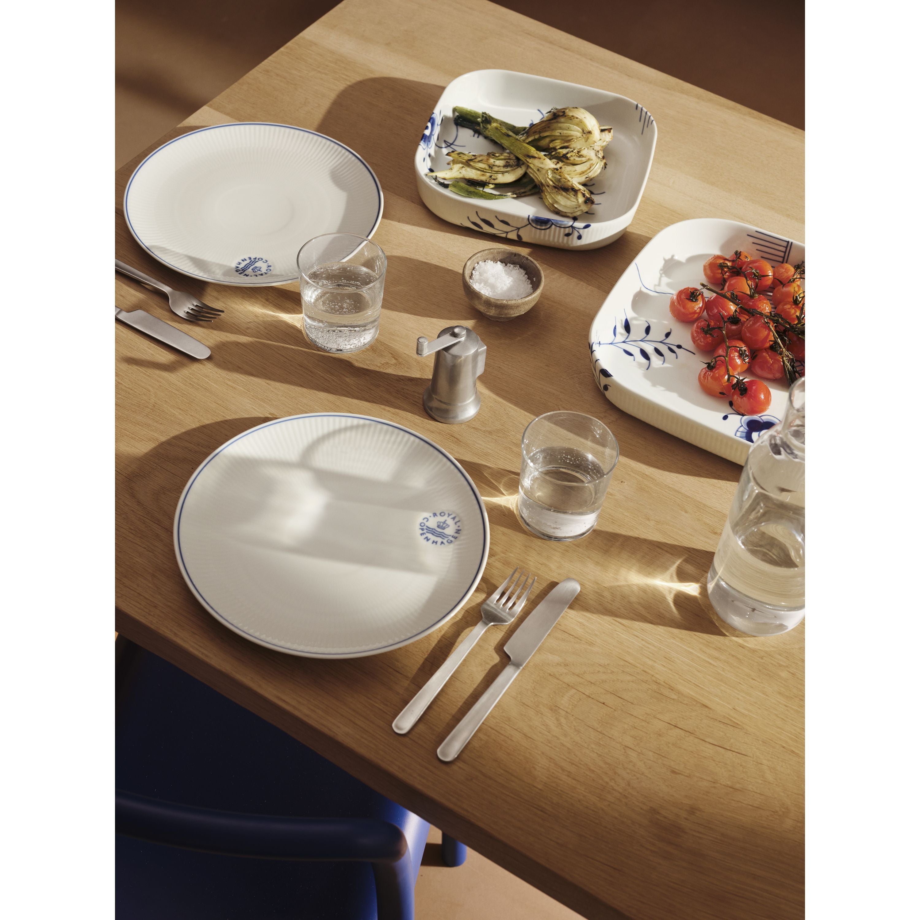 Royal Copenhagen Blue Fluted Mega Square Ovenware, 25x25 Cm