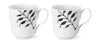 Royal Copenhagen Black Fluted Mega Mug 28 Cl, 2 Pieces