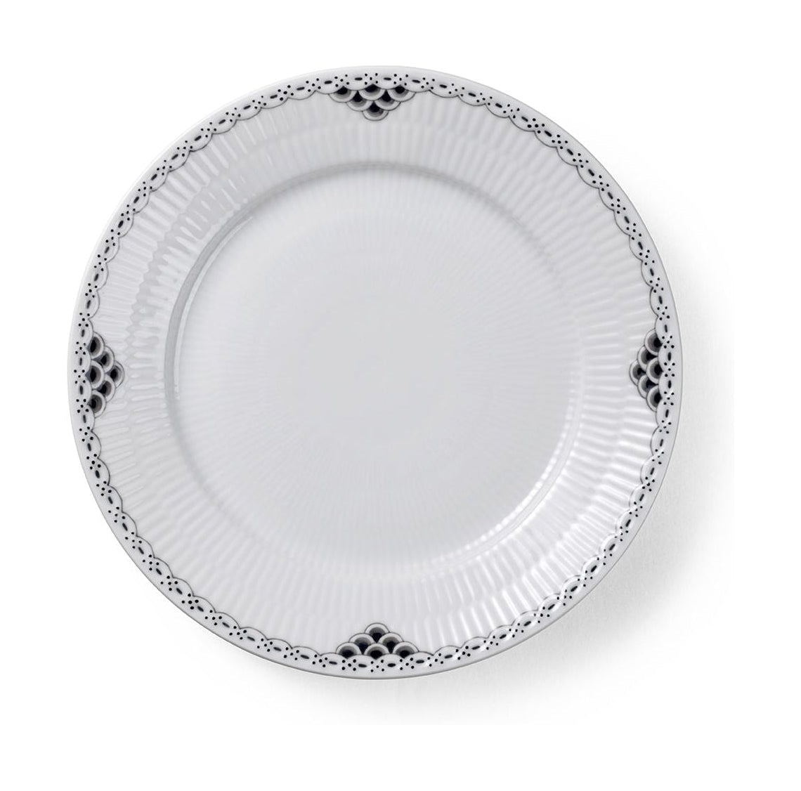 Royal Copenhagen Black Lace Plate, 22 Cm