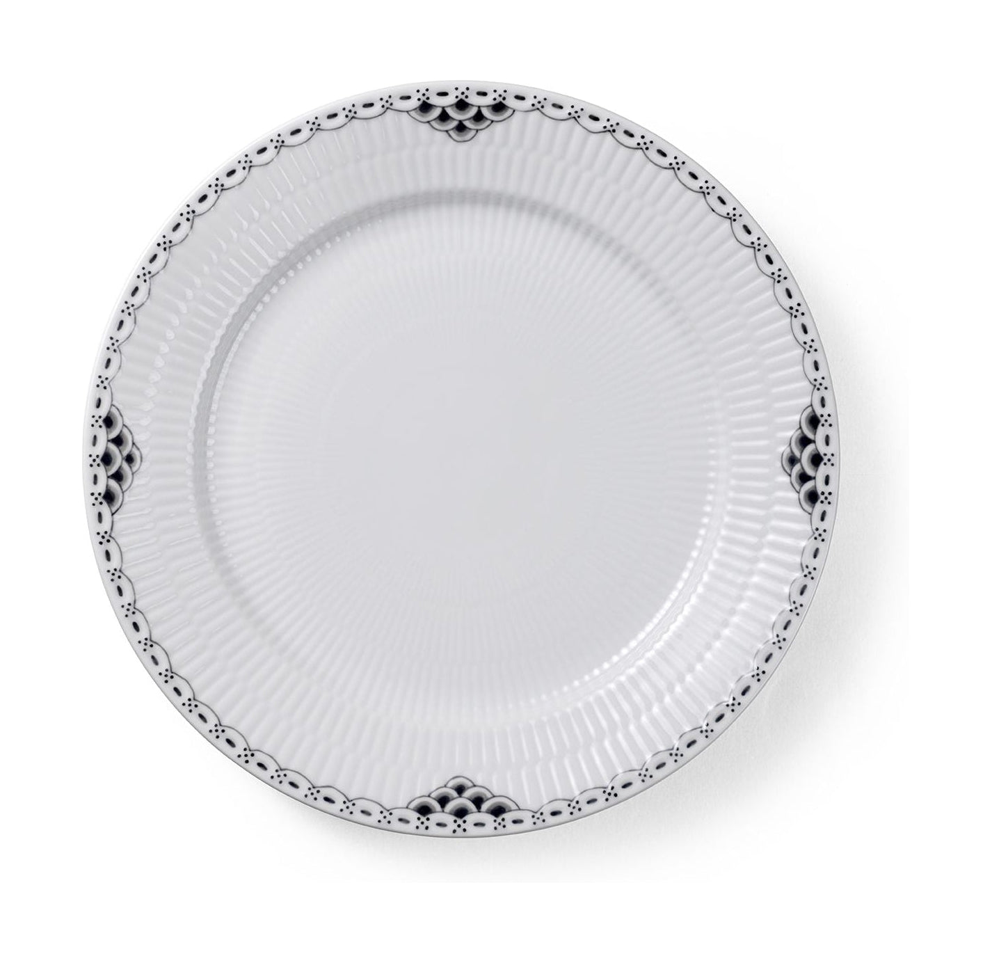 Royal Copenhagen Black Lace Plate, 27 Cm