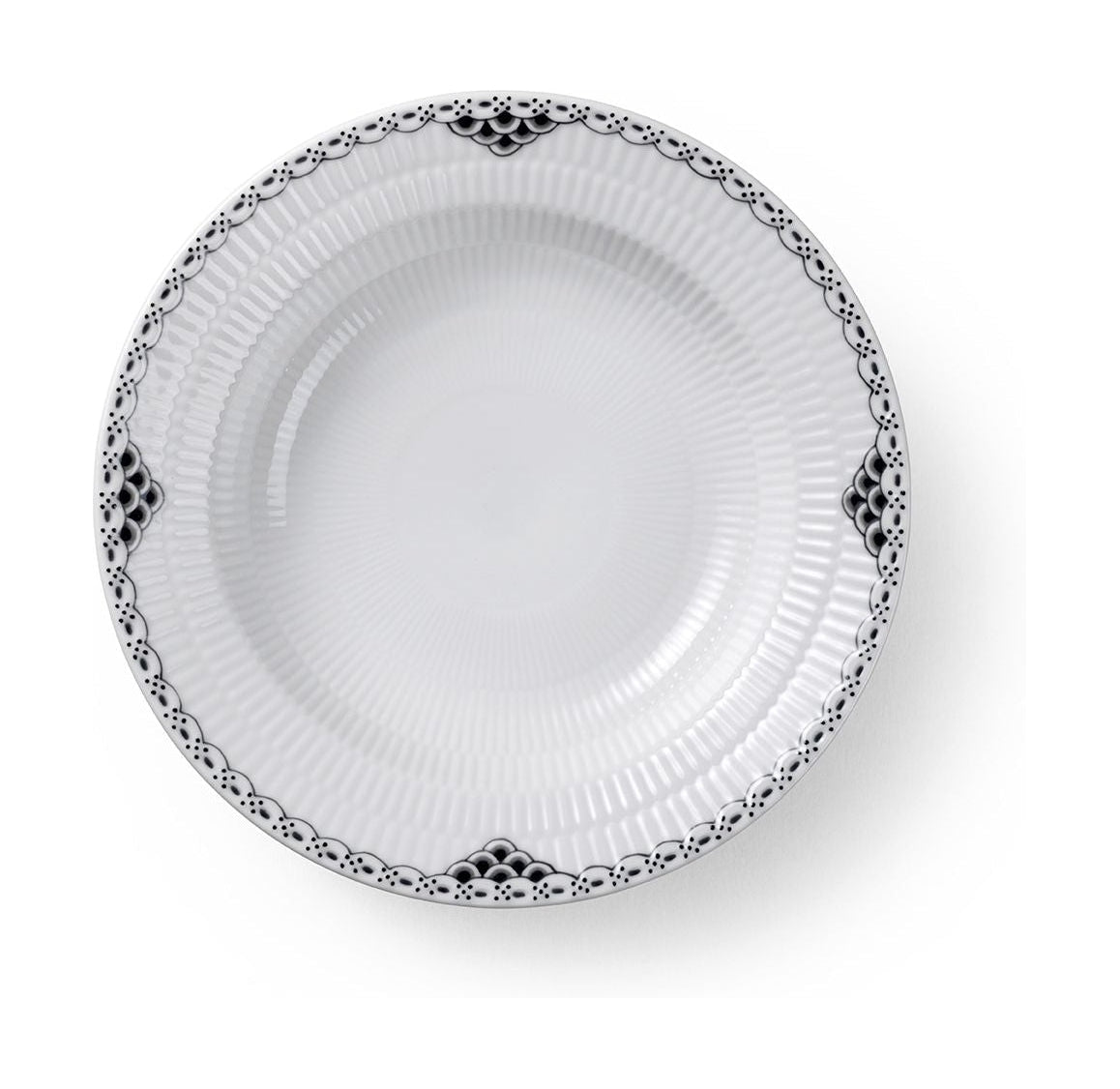 Royal Copenhagen Black Lace Deep Plate, 21 Cm