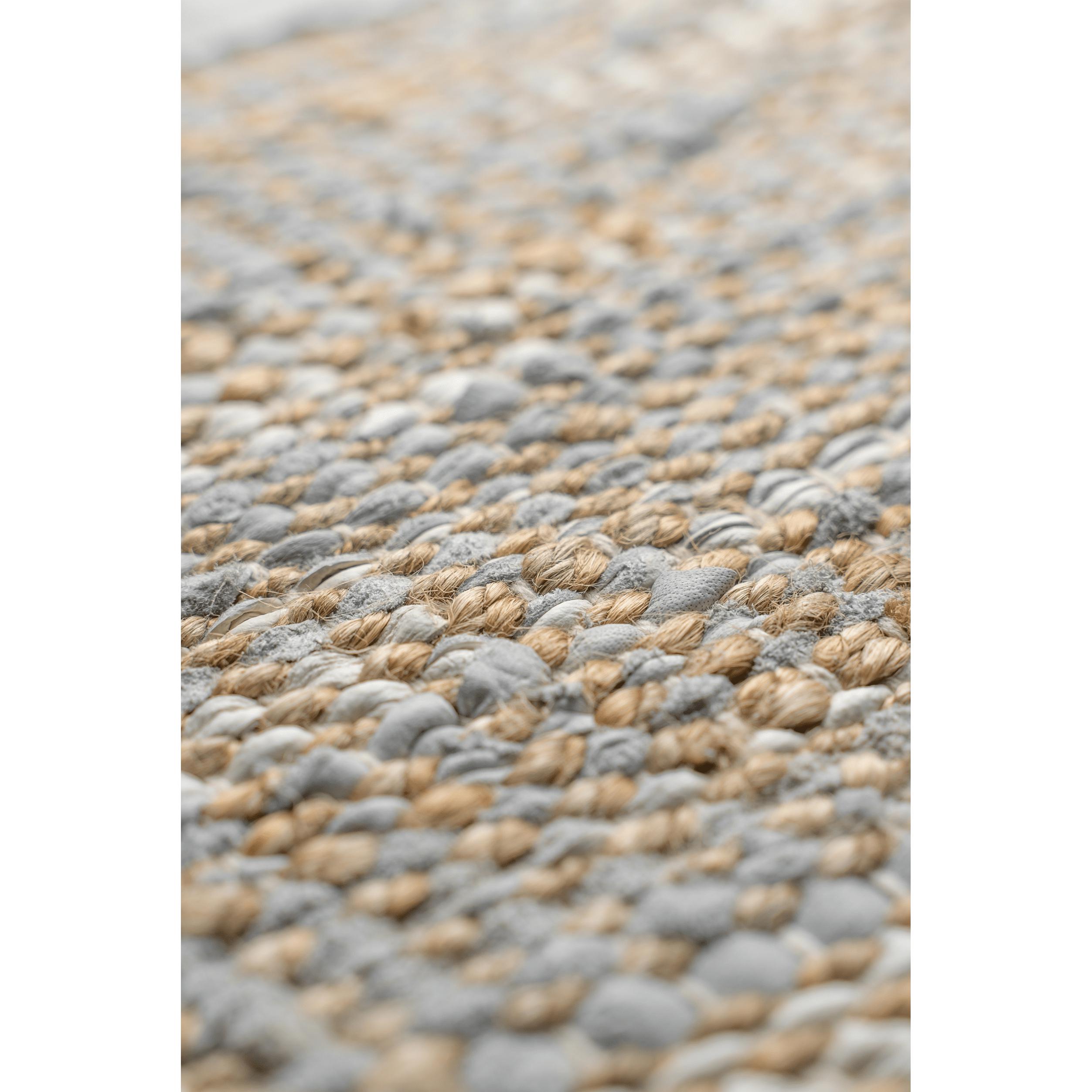 Rug Solid Jute Rug Smooth Grey, 75 X 200 Cm