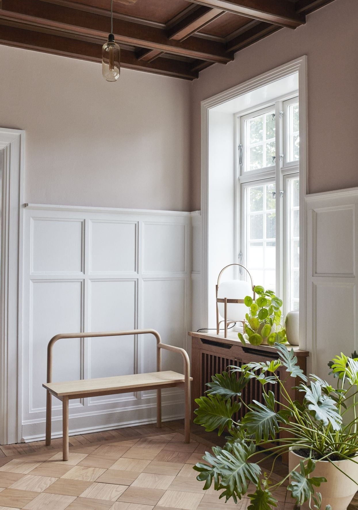 Skagerak Corn Bench, Oak Soaped White Pigmented