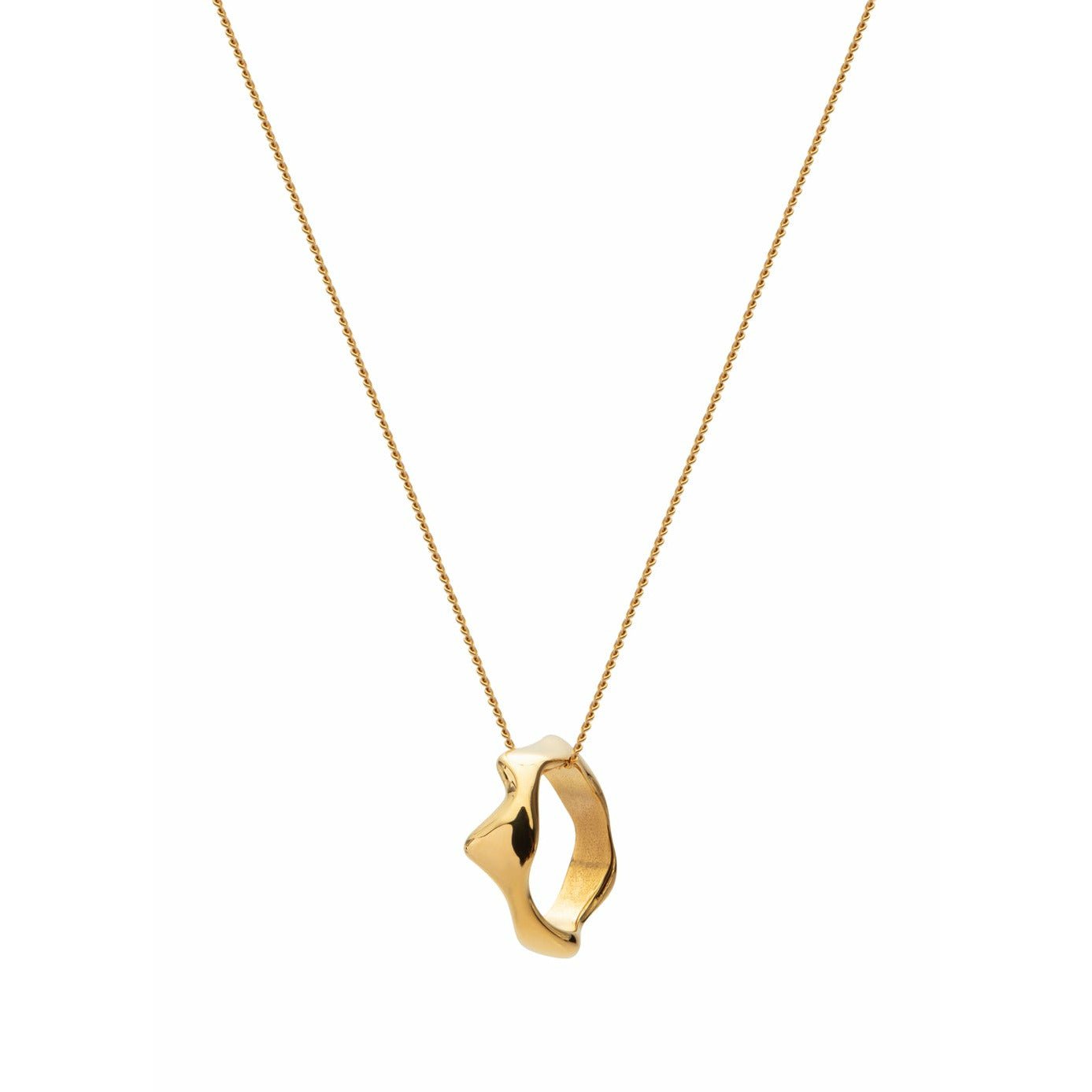 Skultuna Chunky Necklace Gold Plated, ø60 Cm