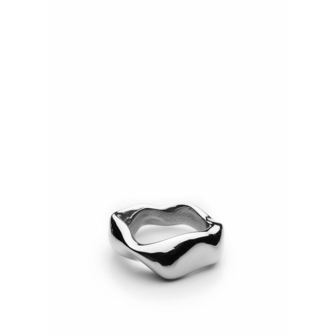 Skultuna Chunky Ring Small Polished Steel, ø1,6 Cm