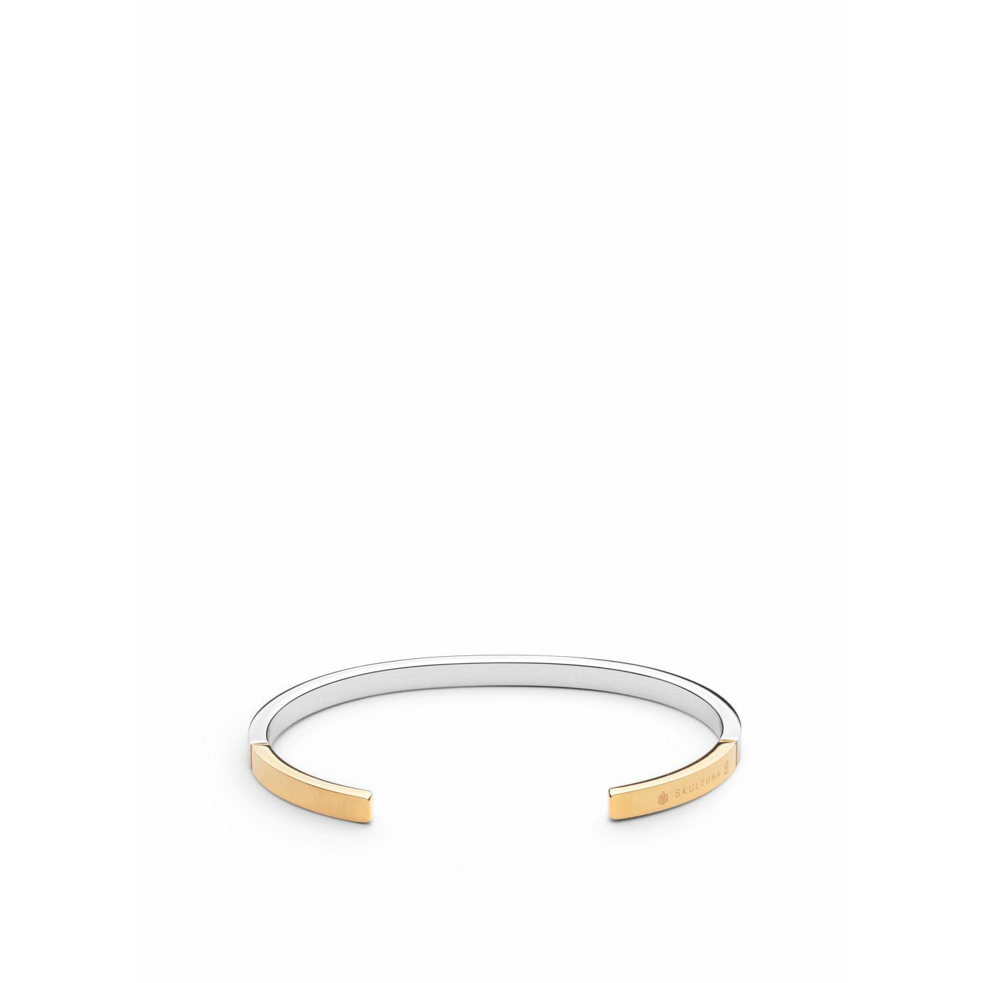 Skultuna Icon Bracelet Small Polished Steel/Gold Plated, ø14,5 Cm