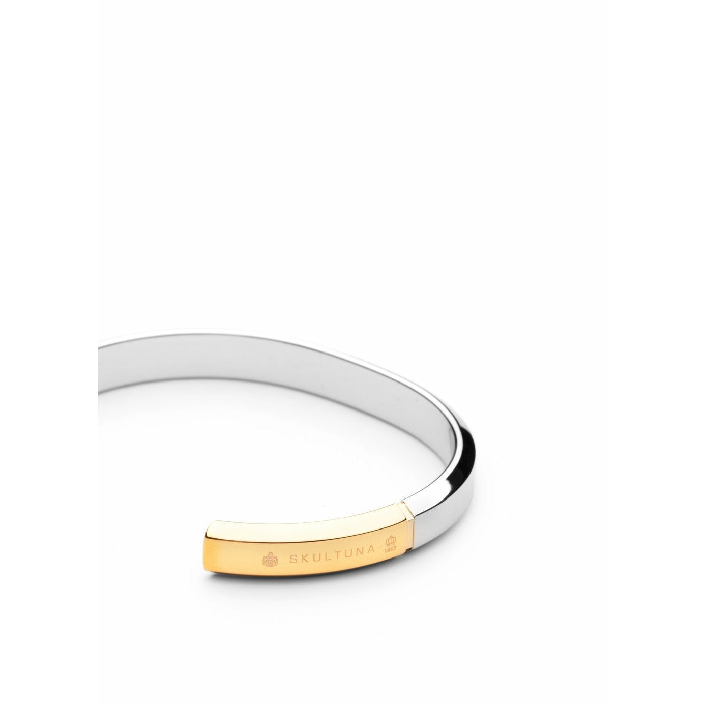 Skultuna Icon Bracelet Small Polished Steel/Gold Plated, ø14,5 Cm