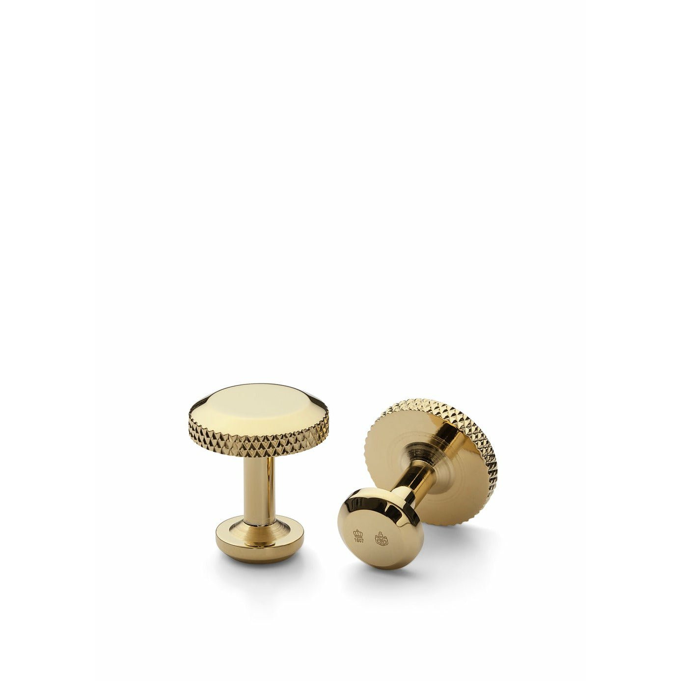 Skultuna Icon Cufflink Model 8 316 L Gold Plated Steel, ø1,7 Cm