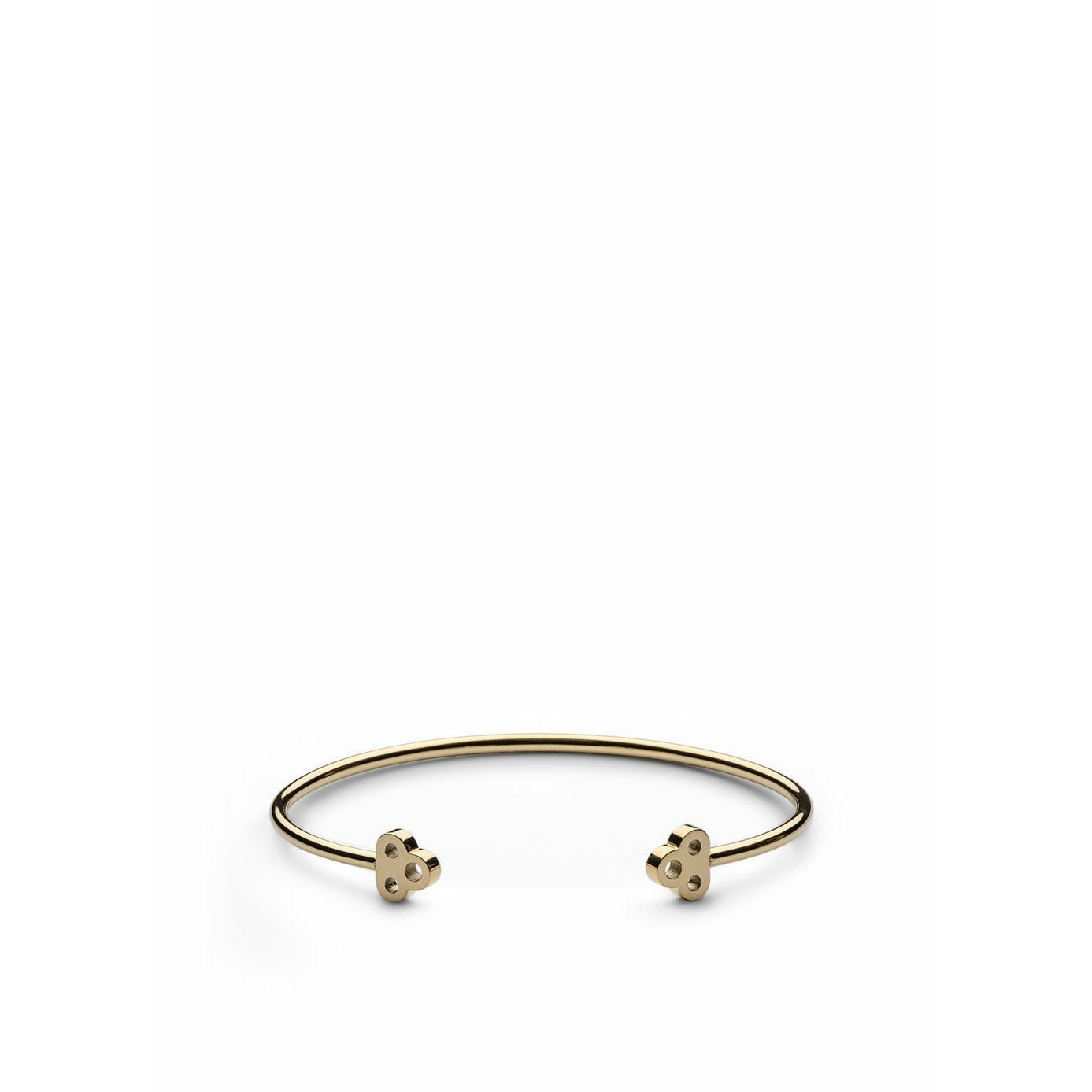 Skultuna Open Key Bracelet Medium Gold Plated, ø16,5 Cm