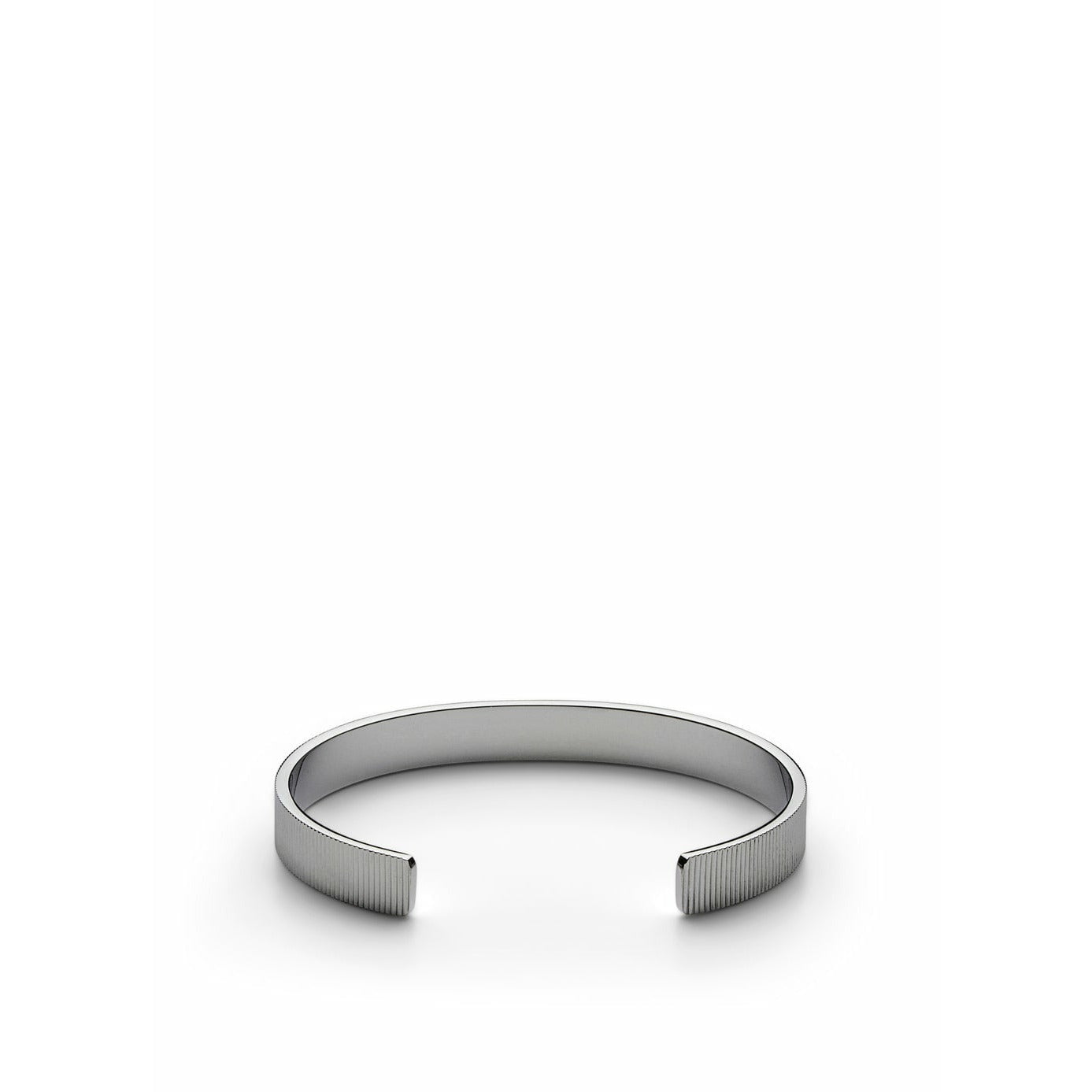 Skultuna Ribbed Bracelet Small Polished Steel, ø14,5 Cm