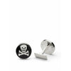 Skultuna Skull & Bones Cufflink ø1,7 Cm, Black/White