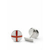 Skultuna St George's Cross Cufflink, ø1,6 Cm